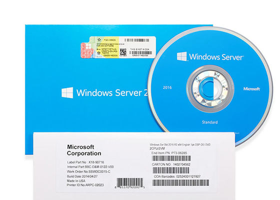 Sistema di software multilingue chiave di versione di Windows Server 2016 di DVD